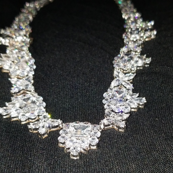 crystal bridal headband forehead headpiece - Picture 3 of 8